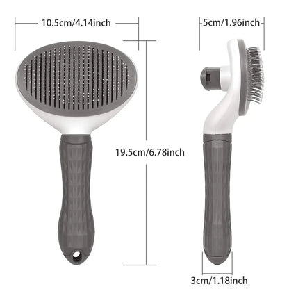 Self-Cleaning Pet Brush & Hair Remover |Effortlessly groom dogs & cats with ease