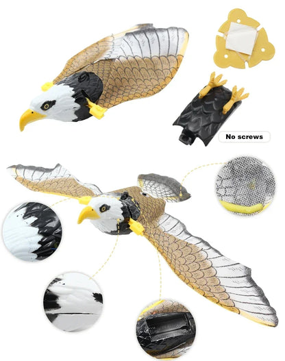 Interactive Flying Bird Cat Toy|Keep your cat entertained with this electric, hanging eagle toy