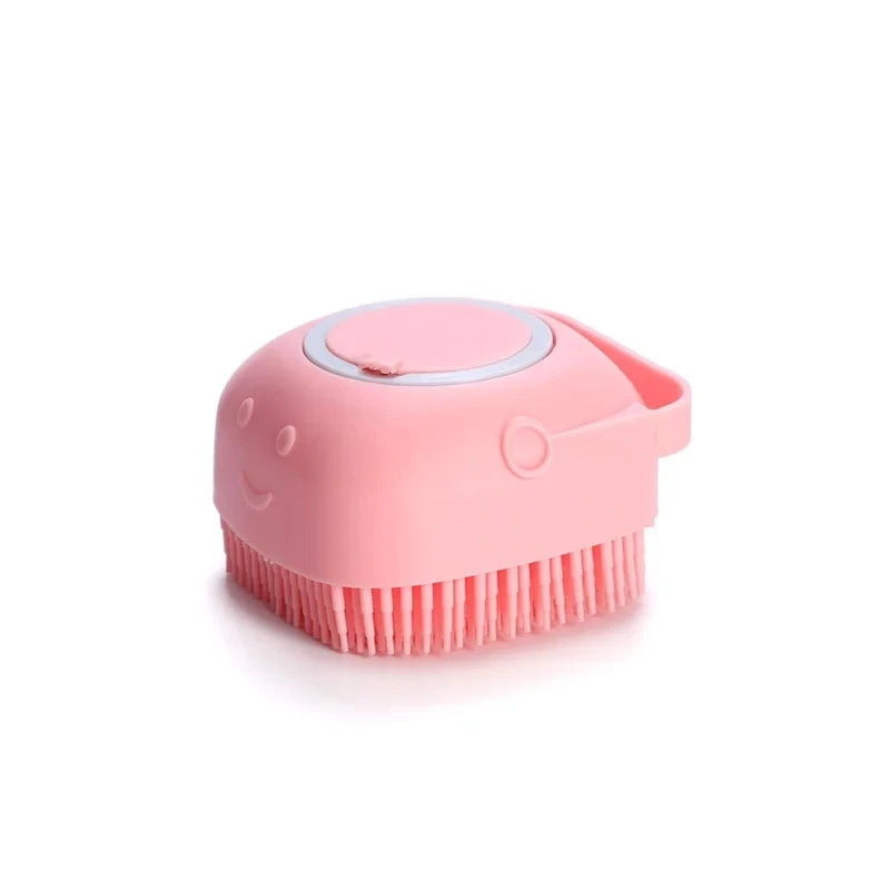 Pet Bathing & Grooming Brush | Soft silicone massager for a spa-like clean