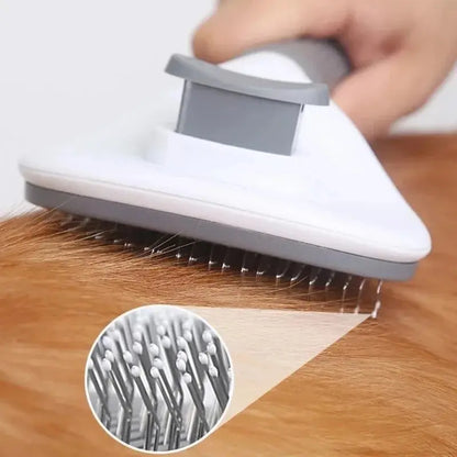 Self-Cleaning Pet Brush & Hair Remover |Effortlessly groom dogs & cats with ease