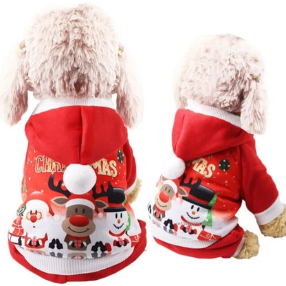 Winter Pet Jumpsuit|Keep your furry friend cozy and festive