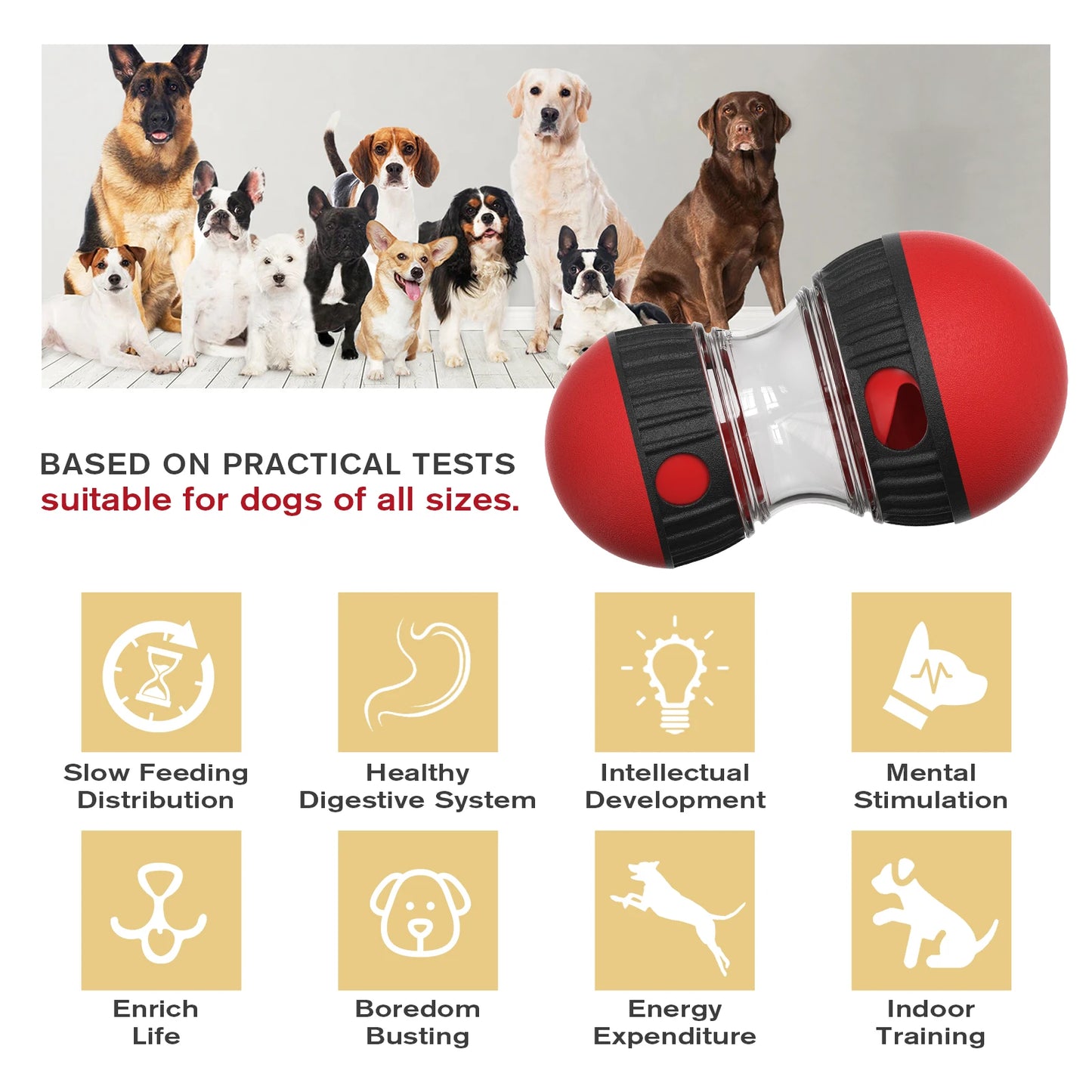 Interactive Dog & Cat Toy|Boost IQ, slow feeding, and indoor training fun