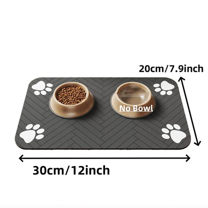 Absorbent Pet Feeding Mat|Keeps floors clean & dry