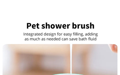 Pet Bathing & Grooming Brush | Soft silicone massager for a spa-like clean