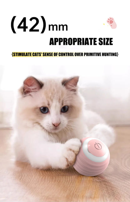 Cat Interactive Ball Electric Automatic Rolling Ball Smart Toys for Cats Smart Cat Toy Rotating Ball Cat Game Accessories