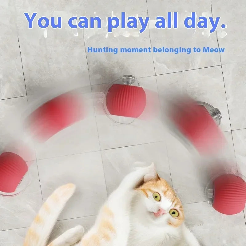 Smart Rolling Cat Toy Ball|Interactive, rechargeable, and mouse-like fun