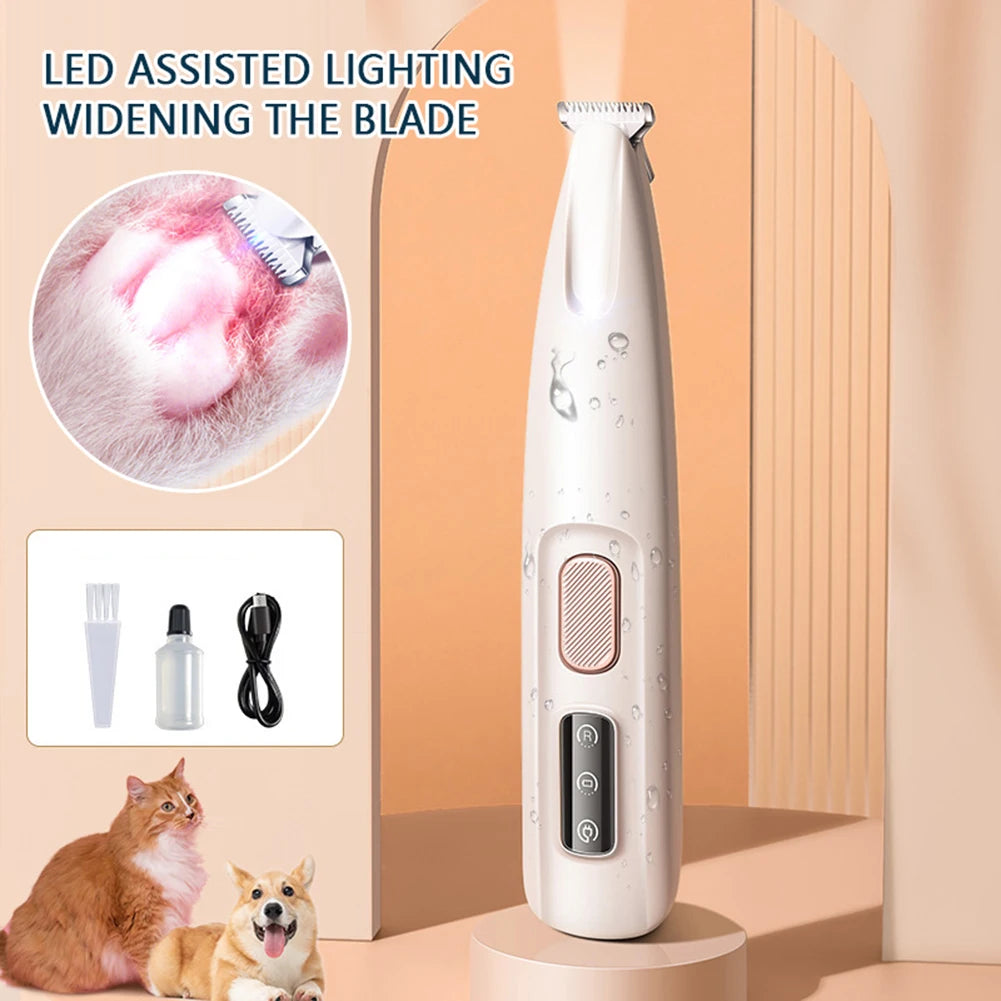 Portable Pet Nail Trimmer with LED|Safely trim nails with precision