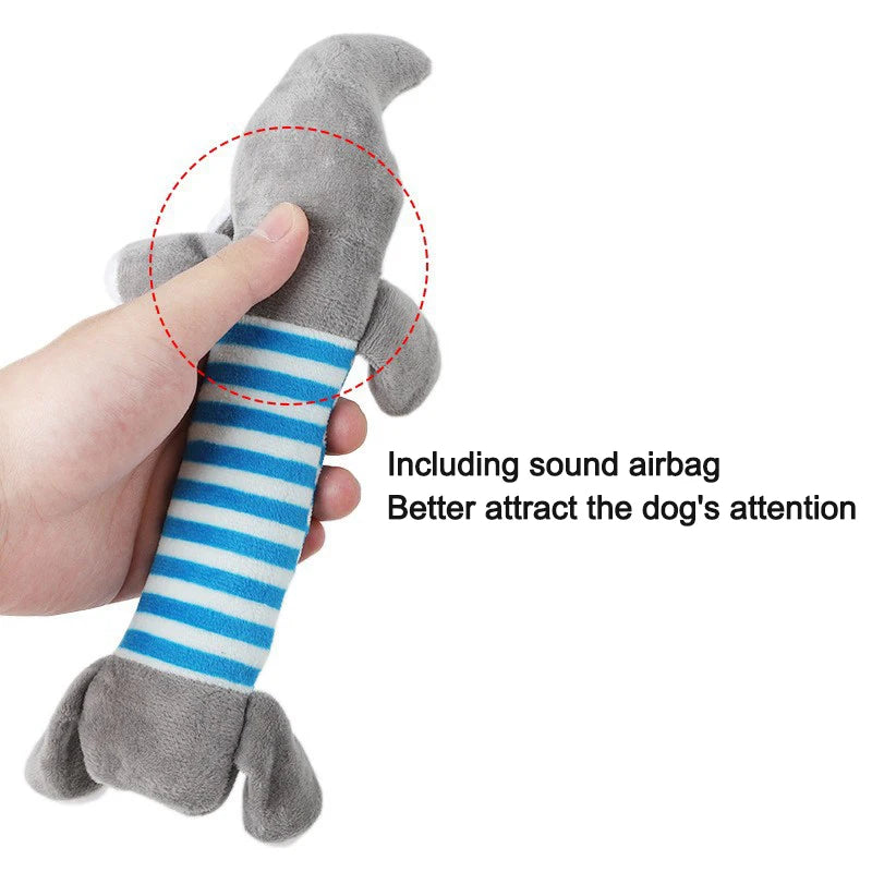 Animal-Shaped Squeaky Dog Toys|Fun, bite-resistant plush toys for small dogs