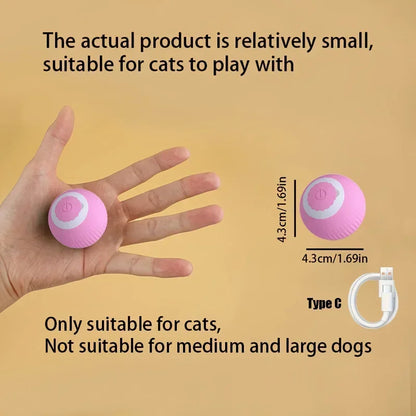 Smart Rolling Cat Toy Ball|Interactive, rechargeable, and mouse-like fun