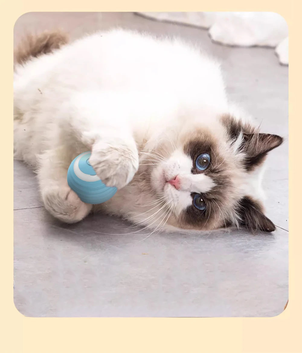 Cat Interactive Ball Electric Automatic Rolling Ball Smart Toys for Cats Smart Cat Toy Rotating Ball Cat Game Accessories