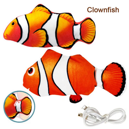 Interactive Pet Chew Toy|Soft plush fish for dogs & cats