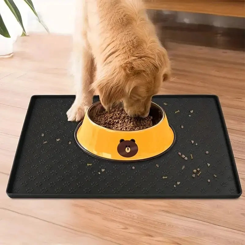 Non-Spill Pet Feeding Mat|Keep feeding mess