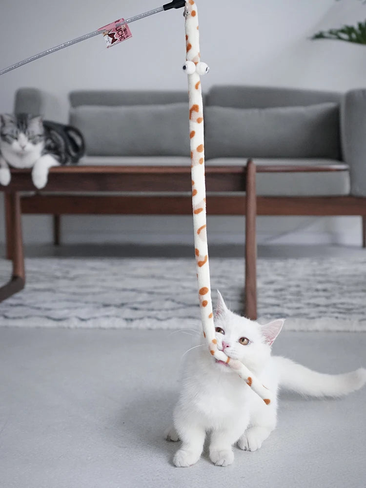 Interactive Feather Cat Wand|Keep your cat entertained & active