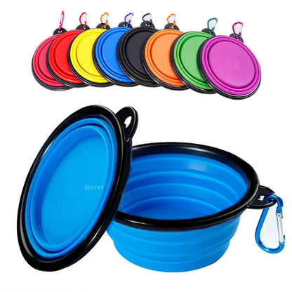 Collapsible Pet Bowl|Perfect for travel, camping, and outdoor adventures