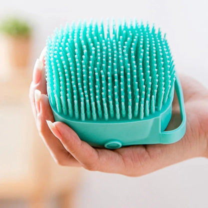 Pet Bathing & Grooming Brush | Soft silicone massager for a spa-like clean