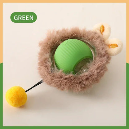 Smart Rolling Cat Toy Ball|Interactive, rechargeable, and mouse-like fun