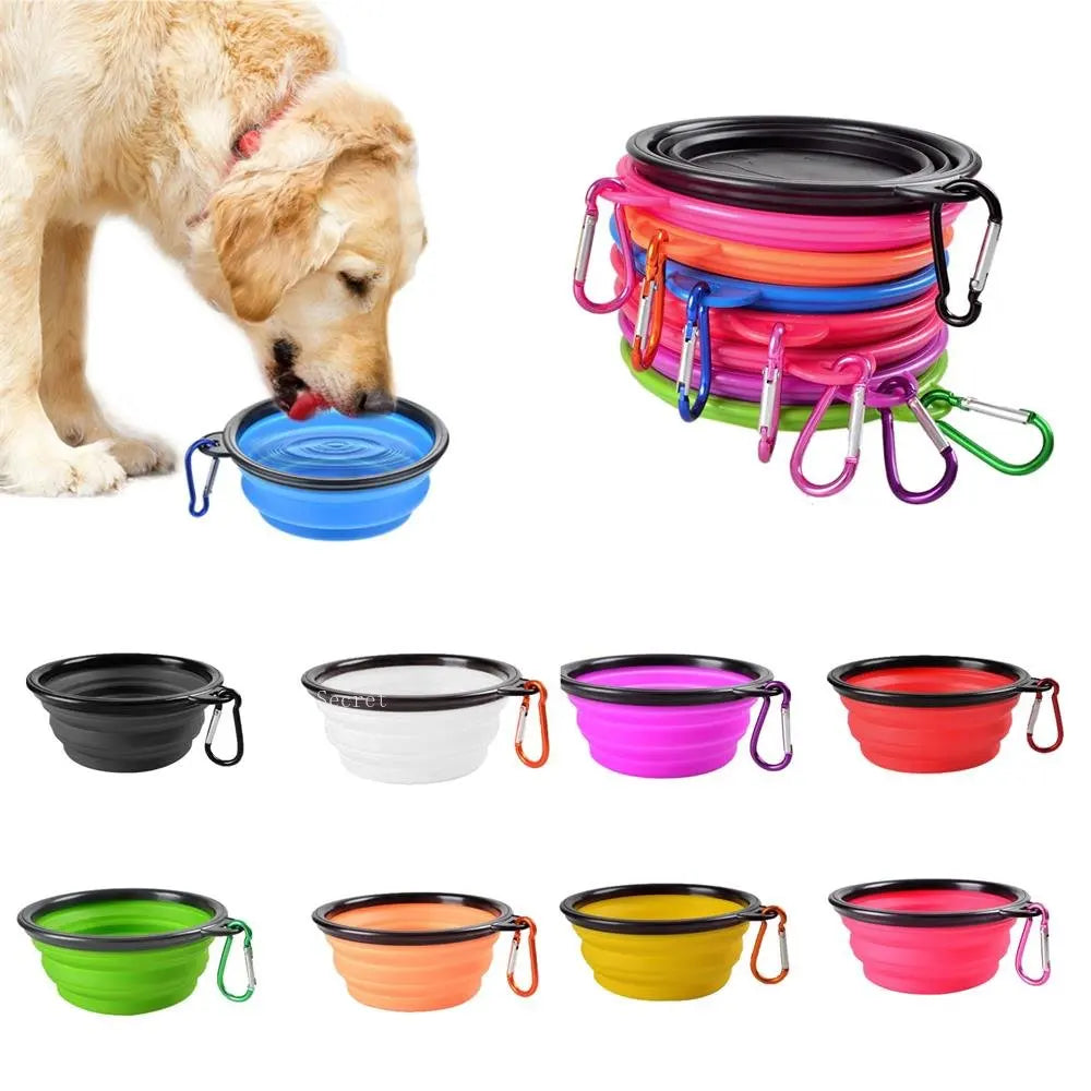 Collapsible Pet Bowl|Perfect for travel, camping, and outdoor adventures