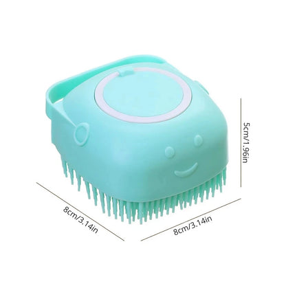 Pet Bathing & Grooming Brush | Soft silicone massager for a spa-like clean