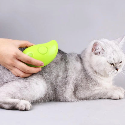 3-in-1 Electric Steamy Dog & Cat Brush|Massage, groom, and remove tangled hair effortlessly