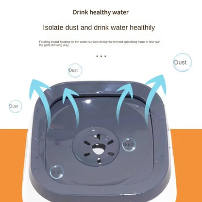 Anti-Splash Dog Water Bowl|Keep floors dry with this 1L large-capacity bowl