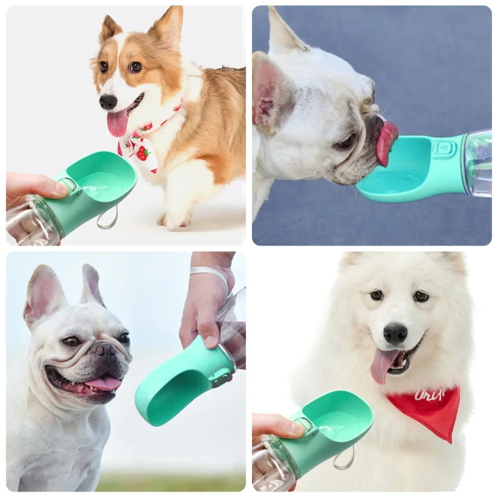 Portable Dog Water Bottle & Feeder|Hydrate and feed your pet on the go