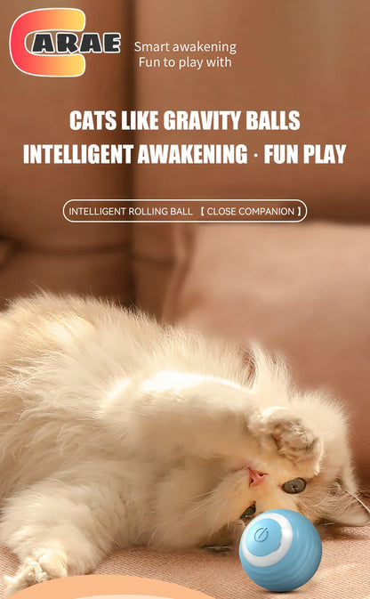 Cat Interactive Ball Electric Automatic Rolling Ball Smart Toys for Cats Smart Cat Toy Rotating Ball Cat Game Accessories