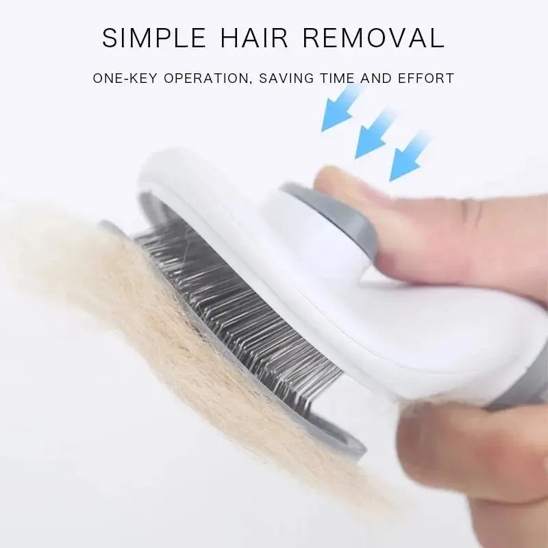 Self-Cleaning Pet Brush & Hair Remover |Effortlessly groom dogs & cats with ease